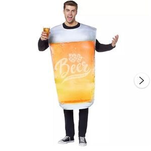 SPIRIT HALLOWEEN Oktoberfest Adult Pint Glass Beer Costume One Size Fits All